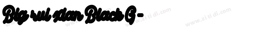 Big rui xian Black G字体转换